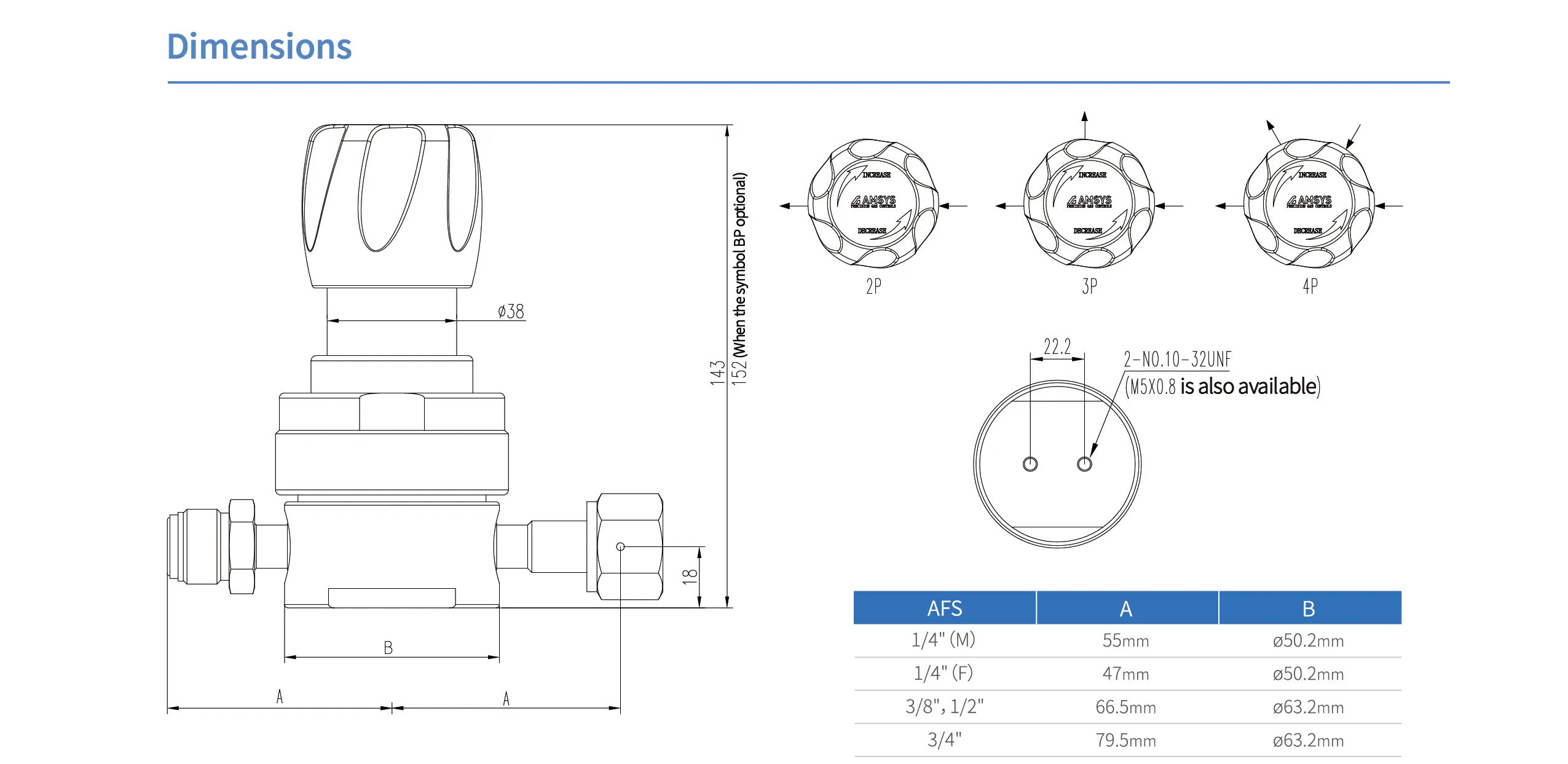 Регулятор AMFLO UHP AU23 Материал: Код ZH (Body,Gland-SUS316L;Poppet, Nozzle,Diaphragm-Hastelloy®C-22,Seat: PCTFE)  ; Поверхность 0.13 um; 3х портовый с манометром, вх. давл. 206 бар, CV-0.9