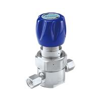 Регулятор AMFLO UHP AU21 Материал: Код ZHP (Body,Gland-SUS316L, Poppet, Nozzle, Diaphragm - Hastelloy® C-22, Seat: PCTFE) ; Поверхность 0.25 um; 4х портовый, CV-0.09