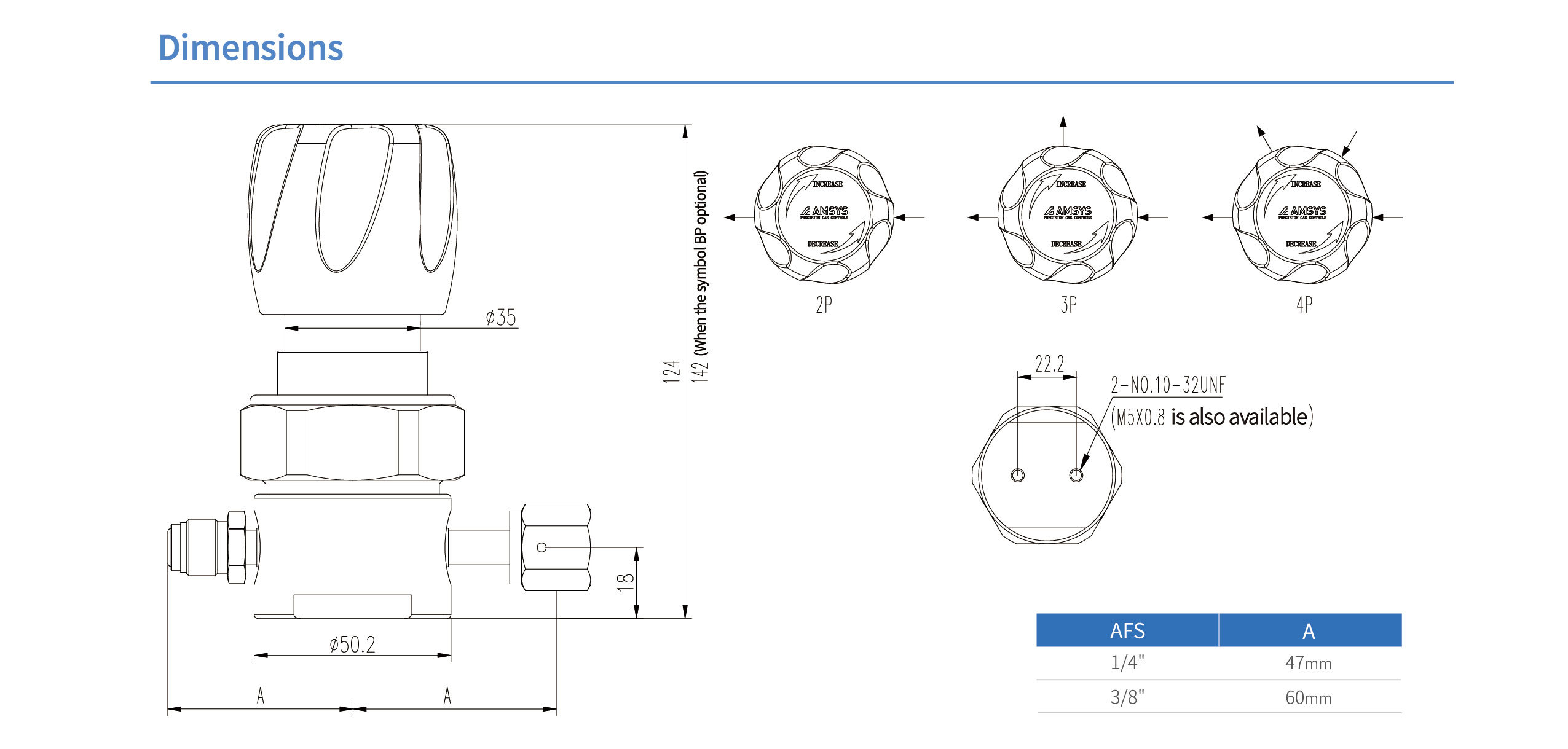 Регулятор AMFLO UHP AU21 Материал: Код ZHP (Body,Gland-SUS316L, Poppet, Nozzle, Diaphragm - Hastelloy® C-22, Seat: PCTFE) ; Поверхность 0.25 um; 4х портовый, CV-0.09