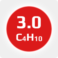 Бутан (C4H10) 3.0 (99,9%) в баллоне 50л (23кг) соединение W21,8х1/14'' (DIN1) (с баллоном)